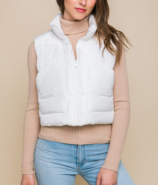 Puffer Vest With Pockets