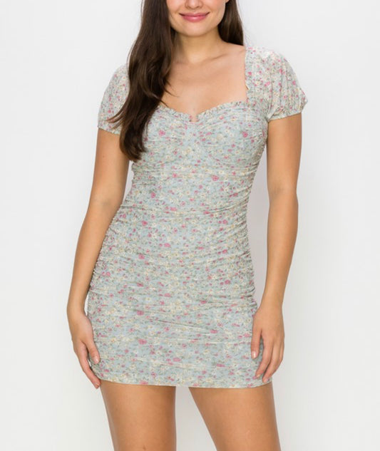Bodycon Floral Dress