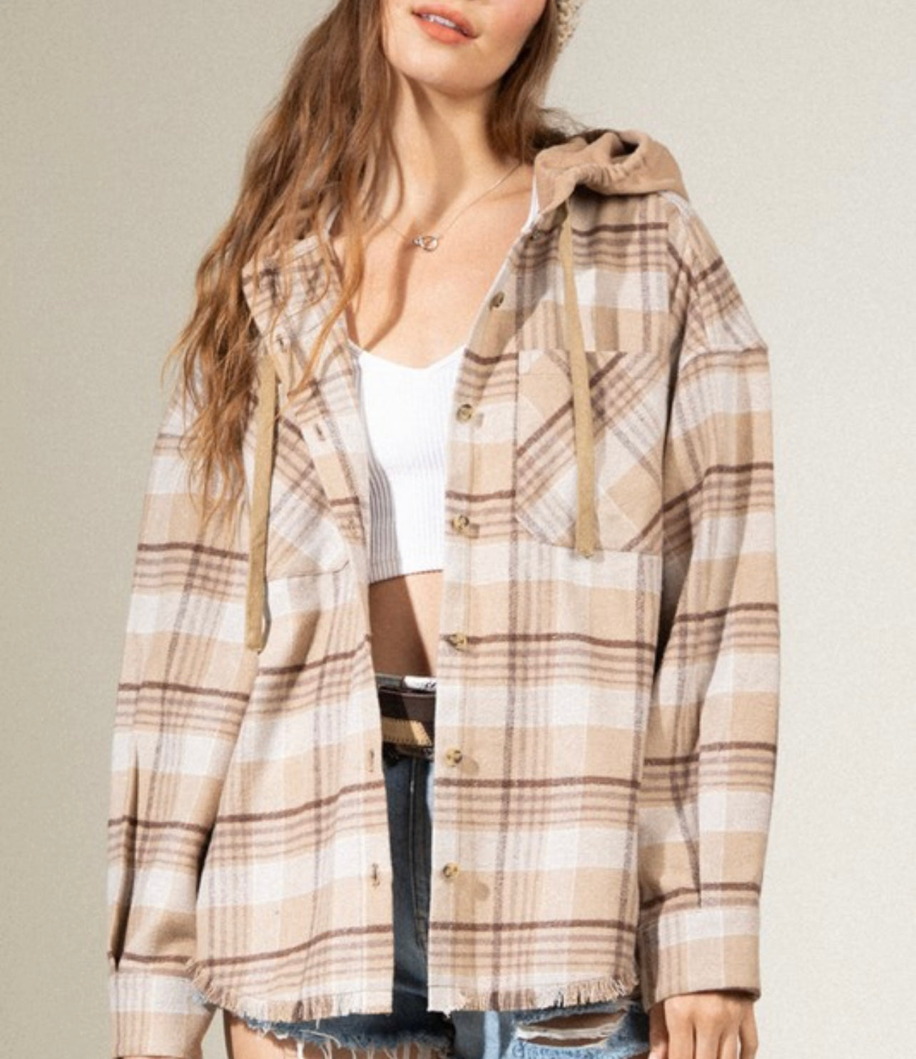 Plaid Hooded Flannel