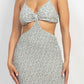 Cut Open Back Dress